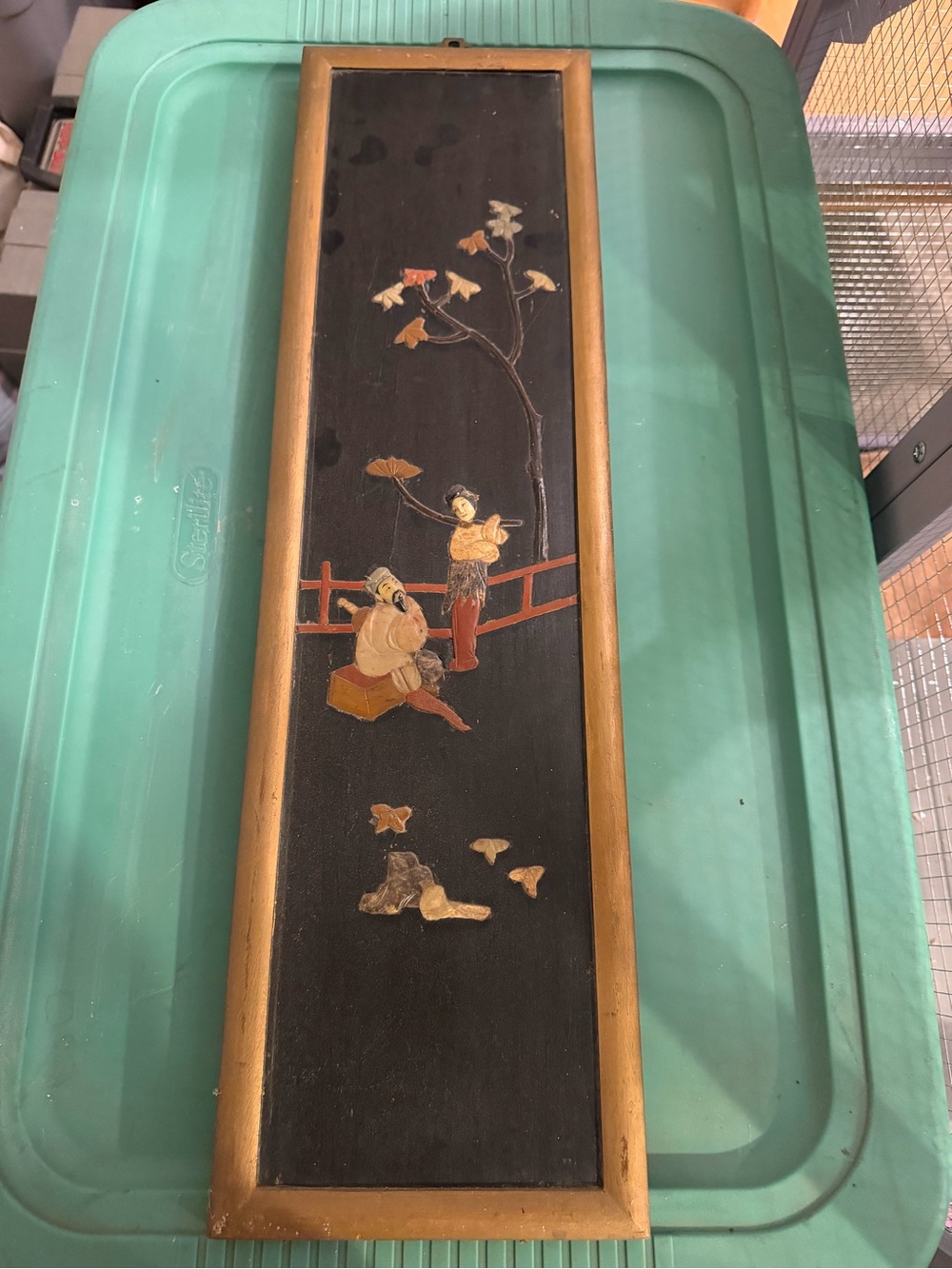 Vintage 1960s/1970s Japanese Carved Wall Decor
